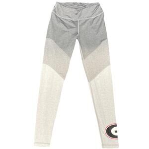 Zoozatz University Of Georgia Bulldogs Women’s Leggings Grey & White Size M